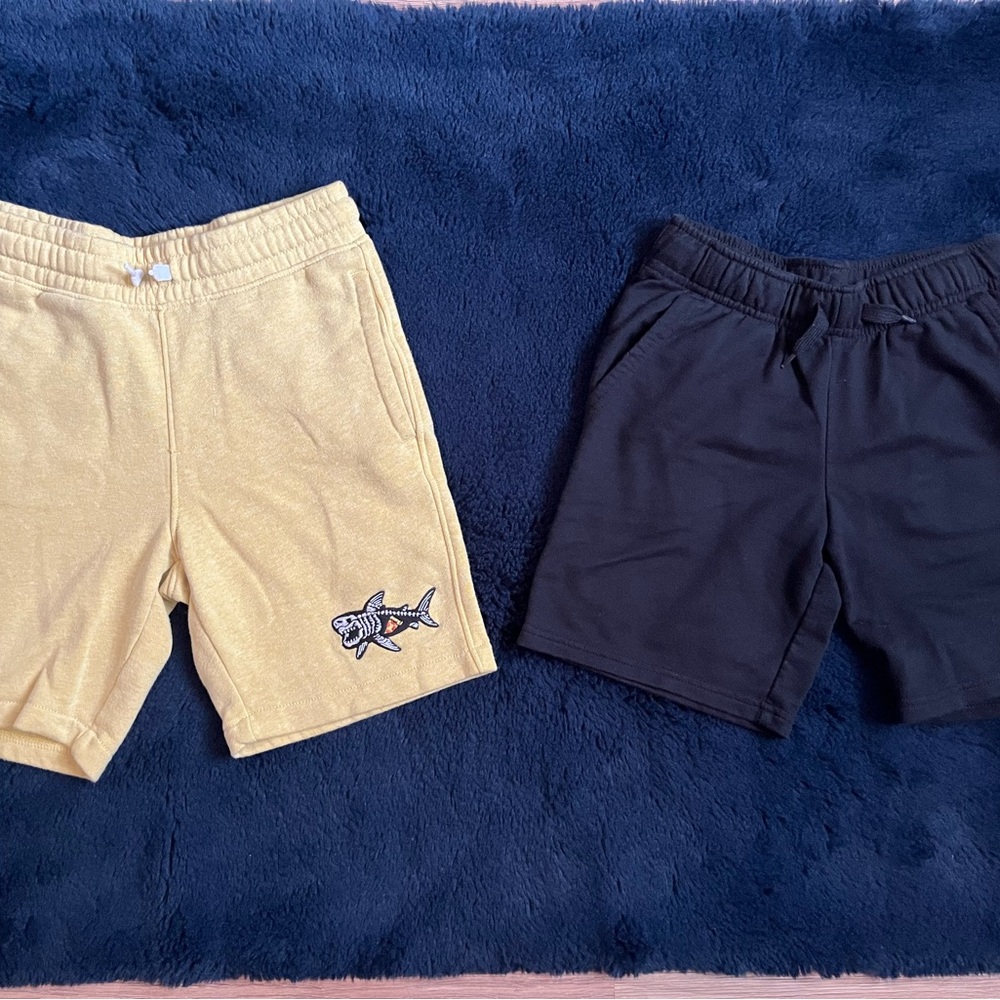 2 Pack- Boys Yellow and Black Shorts